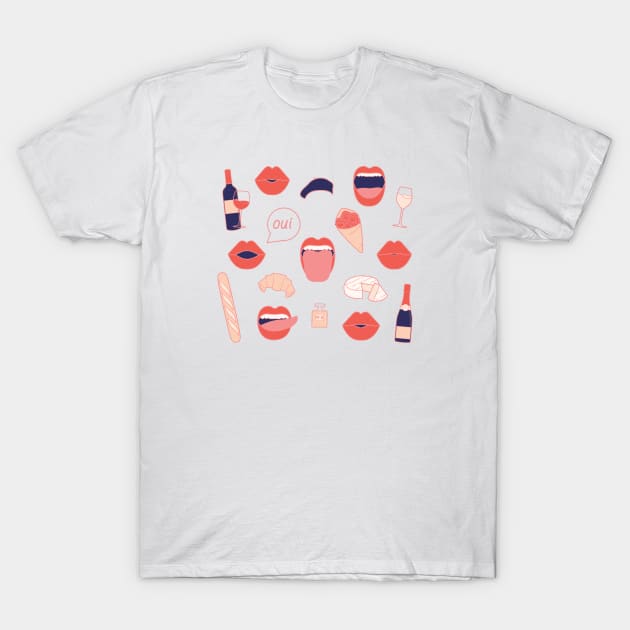 French Kiss T-Shirt by LoverlyPrints